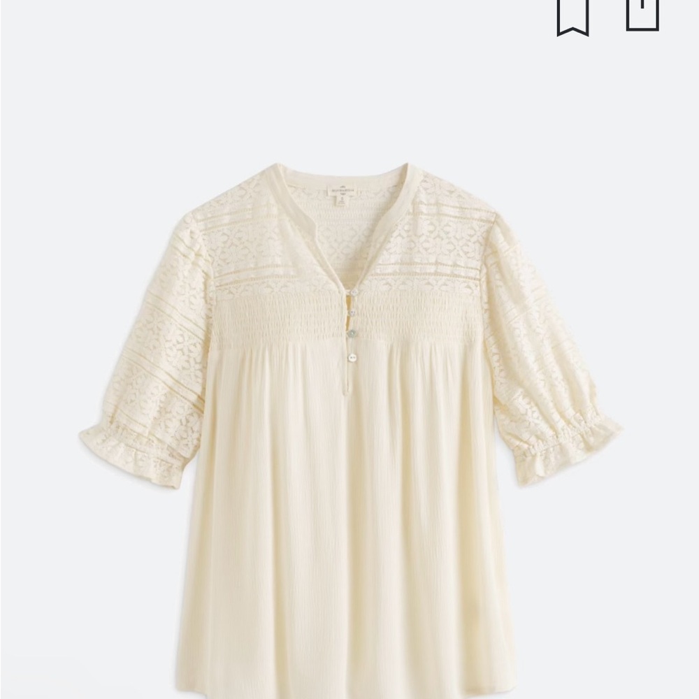 Mason & Belle Catalina Lace Detailed Top